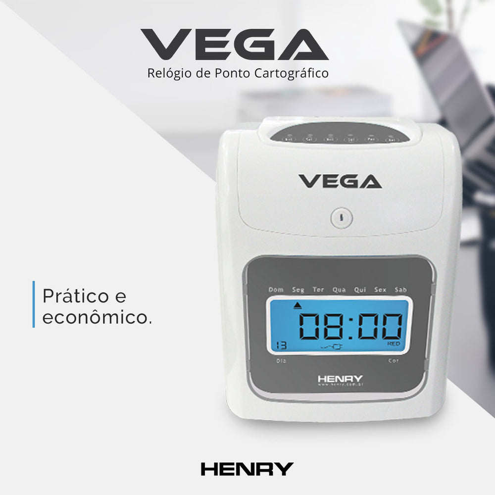 Relógio de Ponto Cartográfico Henry Vega