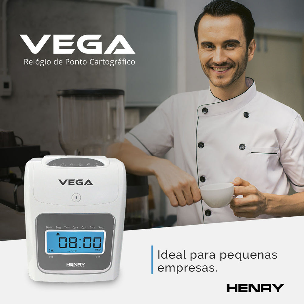Relógio de Ponto Cartográfico Henry Vega